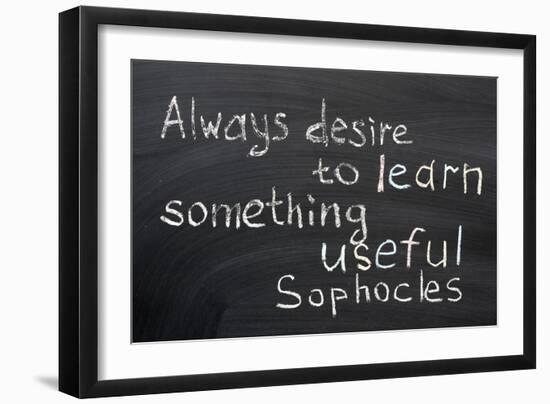 Desire to Learn-Yury Zap-Framed Art Print