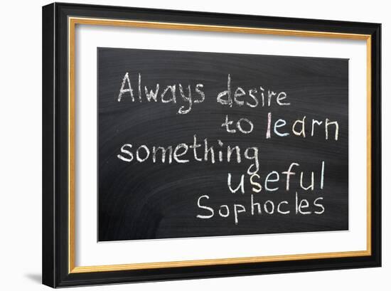 Desire to Learn-Yury Zap-Framed Art Print