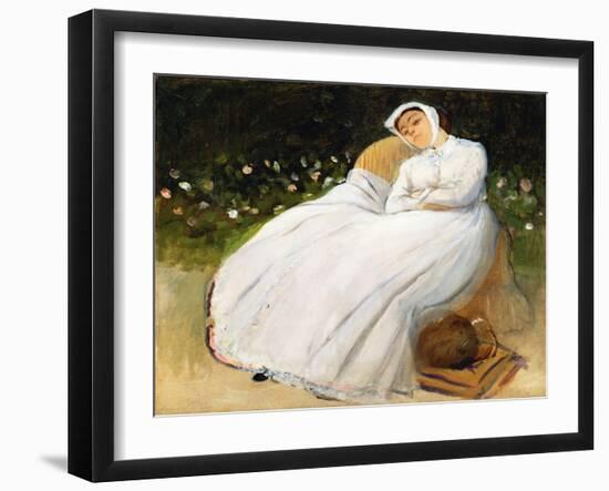 Désirée Musson, 1873 (Oil on Canvas)-Edgar Degas-Framed Giclee Print