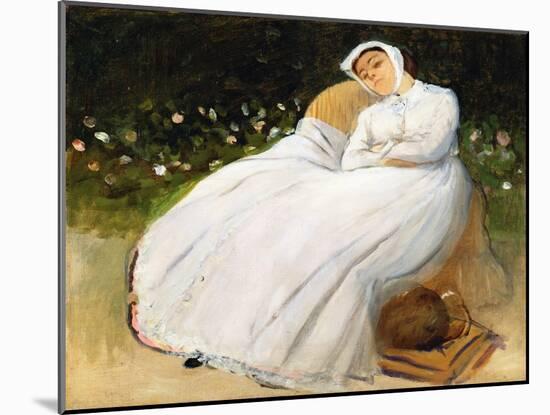 Désirée Musson, 1873 (Oil on Canvas)-Edgar Degas-Mounted Giclee Print