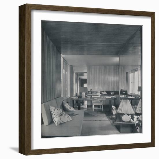 'Desk in bedroom-sitting room', 1942-Unknown-Framed Photographic Print