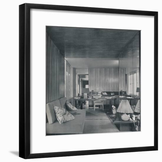 'Desk in bedroom-sitting room', 1942-Unknown-Framed Photographic Print