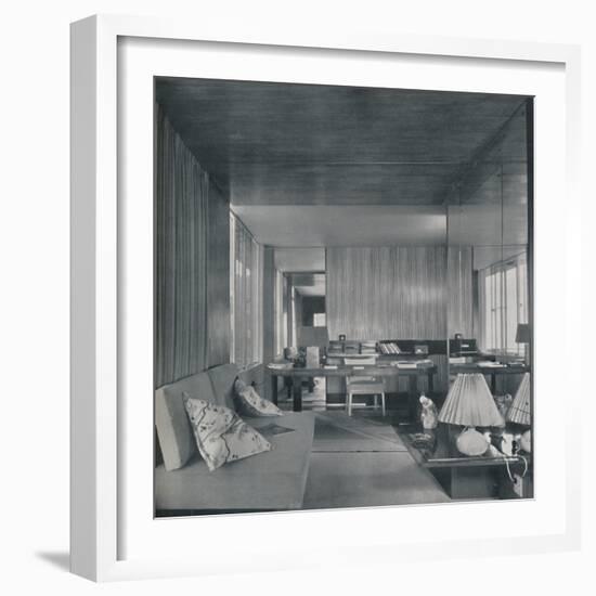 'Desk in bedroom-sitting room', 1942-Unknown-Framed Photographic Print