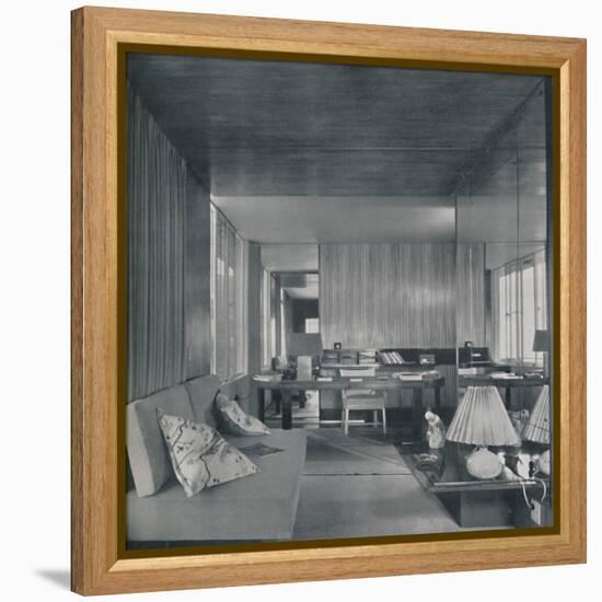 'Desk in bedroom-sitting room', 1942-Unknown-Framed Stretched Canvas