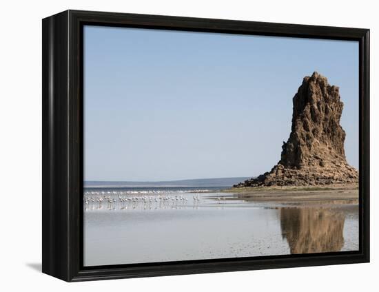 Desolate Landscape of Lac Abbe, Dotted with Limestone Chimneys, Djibouti, Africa-Mcconnell Andrew-Framed Premier Image Canvas