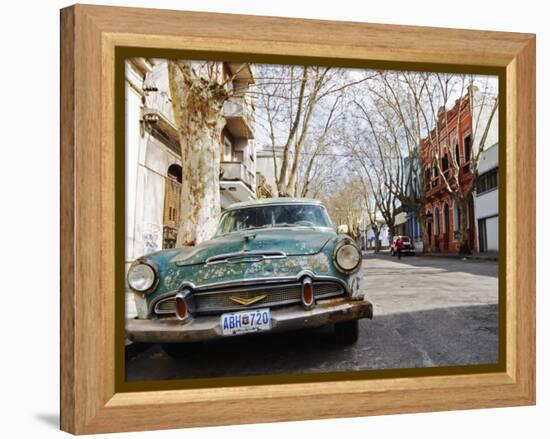 Desoto Station Wagon Car, Montevideo, Uruguay-Per Karlsson-Framed Premier Image Canvas