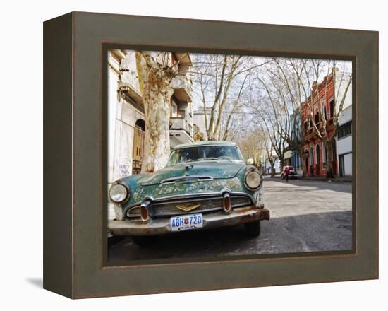 Desoto Station Wagon Car, Montevideo, Uruguay-Per Karlsson-Framed Premier Image Canvas