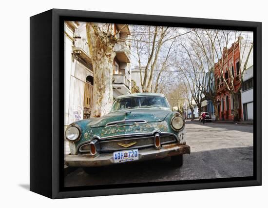 Desoto Station Wagon Car, Montevideo, Uruguay-Per Karlsson-Framed Premier Image Canvas