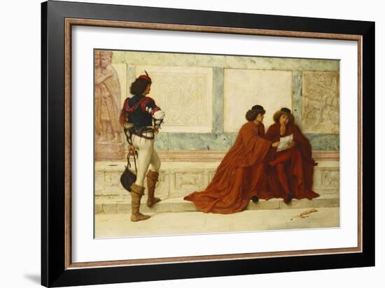 Despatch from Trebizond; 'Some news is come that turns their countenances' - Shakespeare-Henry Wallis-Framed Giclee Print