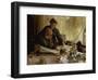 "Despatches - Is He Mentioned", 1917-Edgar Bundy-Framed Giclee Print
