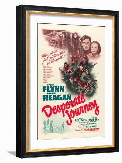 Desperate Journey, 1942-null-Framed Art Print