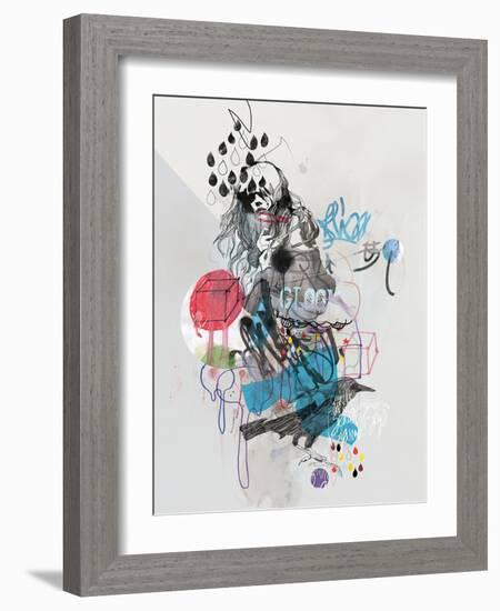 Despite All the Confusion-Mydeadpony-Framed Art Print