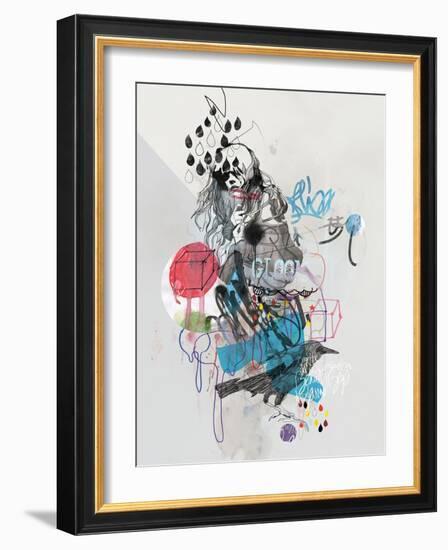 Despite All the Confusion-Mydeadpony-Framed Art Print