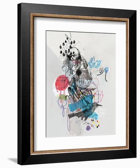 Despite All the Confusion-Mydeadpony-Framed Art Print