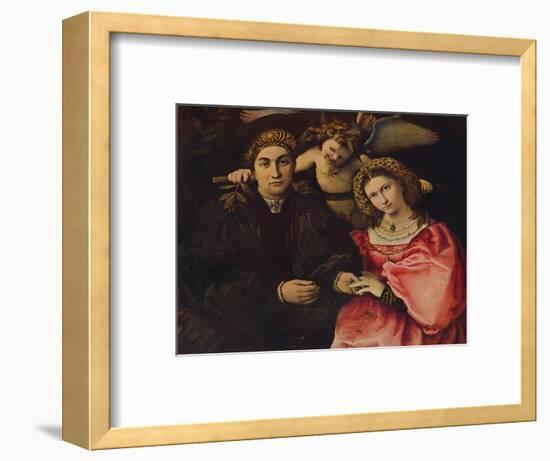 'Desposorio', (Micer Cassotti Marsilio and his wife Faustina), 1523, c1934-Lorenzo Lotto-Framed Giclee Print