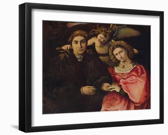 'Desposorio', (Micer Cassotti Marsilio and his wife Faustina), 1523, c1934-Lorenzo Lotto-Framed Giclee Print