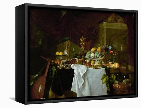 Dessert. Still-life, 1640-Jan Davidsz de Heem-Framed Premier Image Canvas