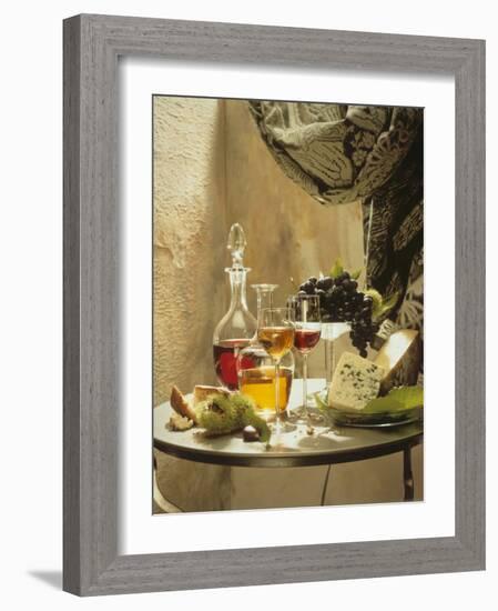 Dessert Wines for a Selection of Cheeses-null-Framed Photographic Print
