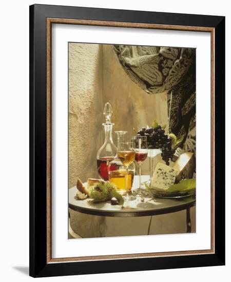 Dessert Wines for a Selection of Cheeses-null-Framed Photographic Print