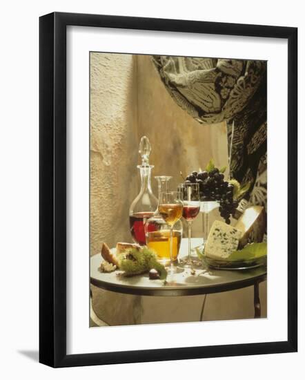 Dessert Wines for a Selection of Cheeses-null-Framed Photographic Print