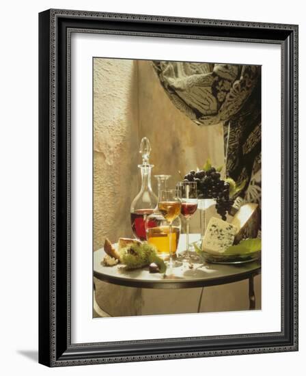 Dessert Wines for a Selection of Cheeses-null-Framed Photographic Print