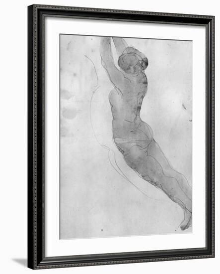 Dessin-Auguste Rodin-Framed Giclee Print