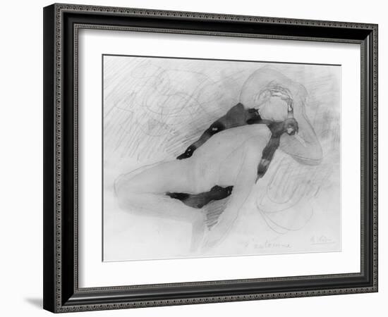 Dessin-Auguste Rodin-Framed Giclee Print