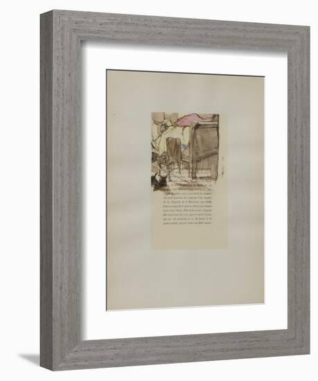 Dessins : La fille Elisa III-Henri de Toulouse-Lautrec-Framed Collectable Print