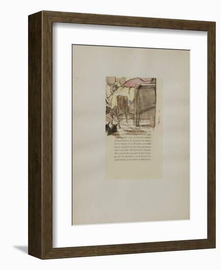 Dessins : La fille Elisa III-Henri de Toulouse-Lautrec-Framed Collectable Print