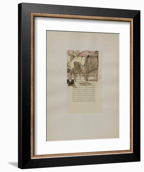 Dessins : La fille Elisa III-Henri de Toulouse-Lautrec-Framed Collectable Print