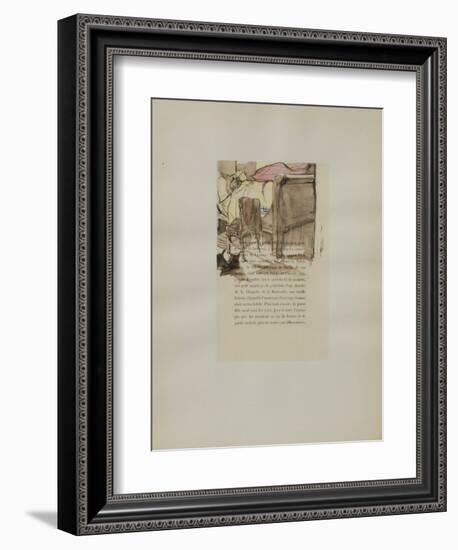 Dessins : La fille Elisa III-Henri de Toulouse-Lautrec-Framed Collectable Print