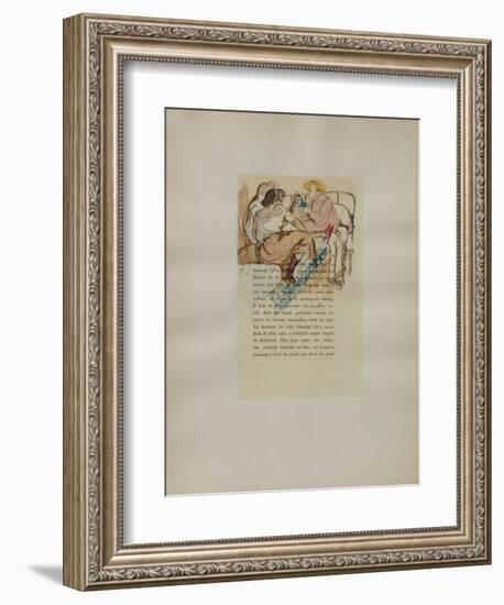 Dessins : La fille Elisa IV-Henri de Toulouse-Lautrec-Framed Collectable Print