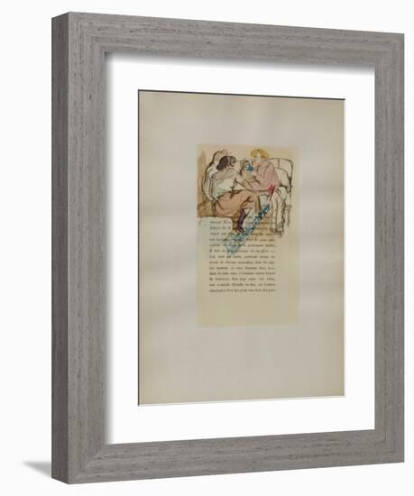 Dessins : La fille Elisa IV-Henri de Toulouse-Lautrec-Framed Collectable Print