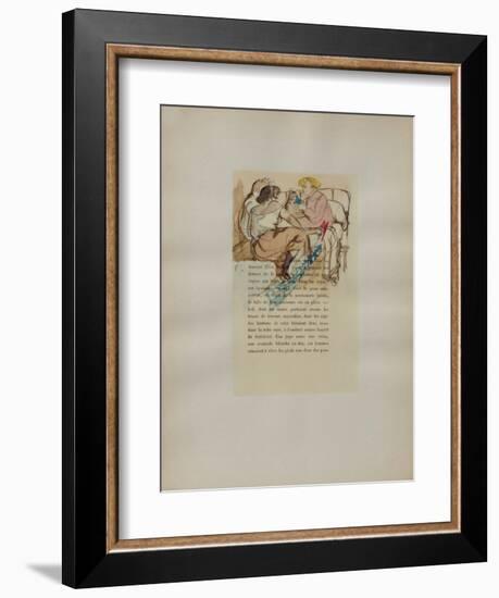 Dessins : La fille Elisa IV-Henri de Toulouse-Lautrec-Framed Collectable Print