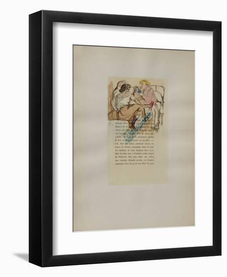 Dessins : La fille Elisa IV-Henri de Toulouse-Lautrec-Framed Collectable Print