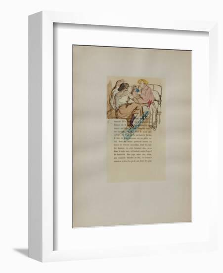 Dessins : La fille Elisa IV-Henri de Toulouse-Lautrec-Framed Collectable Print