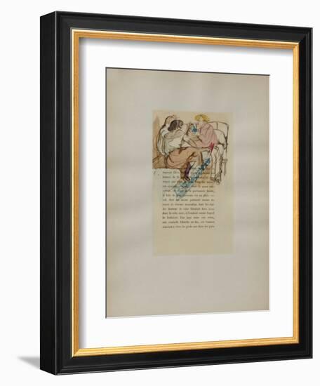 Dessins : La fille Elisa IV-Henri de Toulouse-Lautrec-Framed Collectable Print