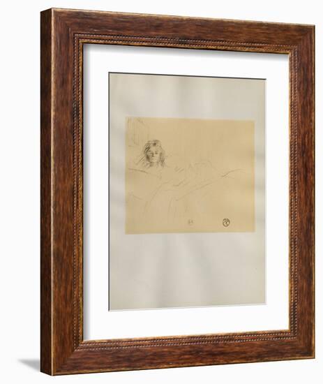 Dessins : Madamoiselle Popo-Henri de Toulouse-Lautrec-Framed Collectable Print