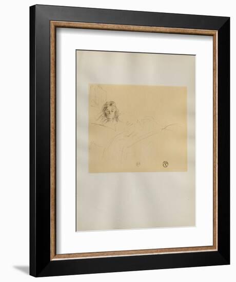 Dessins : Madamoiselle Popo-Henri de Toulouse-Lautrec-Framed Collectable Print