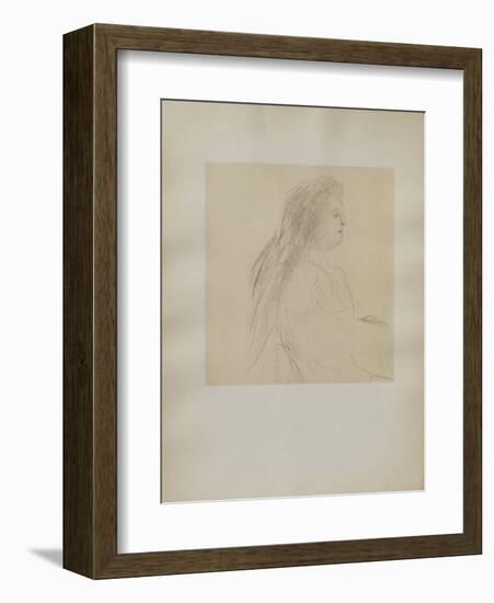 Dessins : Profil de femme assise-Henri de Toulouse-Lautrec-Framed Collectable Print