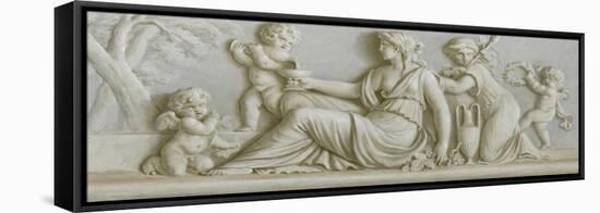 Dessus de porte de Sauvage : Baccantes 2-Piat Joseph Sauvage-Framed Premier Image Canvas