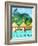 Destination Bora Bora-The Trainyard Cooperative-Framed Giclee Print