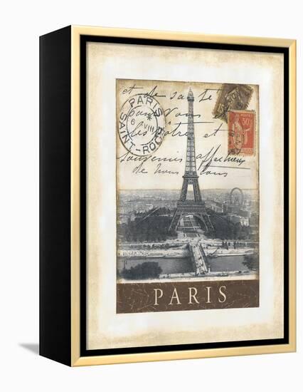 Destination Paris-Tina Chaden-Framed Stretched Canvas