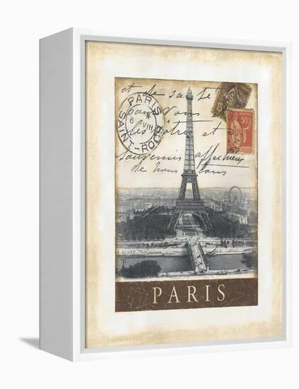 Destination Paris-Tina Chaden-Framed Stretched Canvas