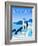 Destination Santorini-The Trainyard Cooperative-Framed Giclee Print