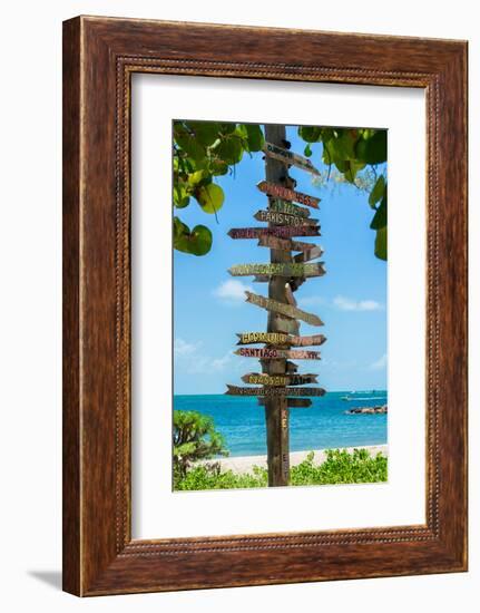 Destination Signs - Key West - Florida-Philippe Hugonnard-Framed Photographic Print