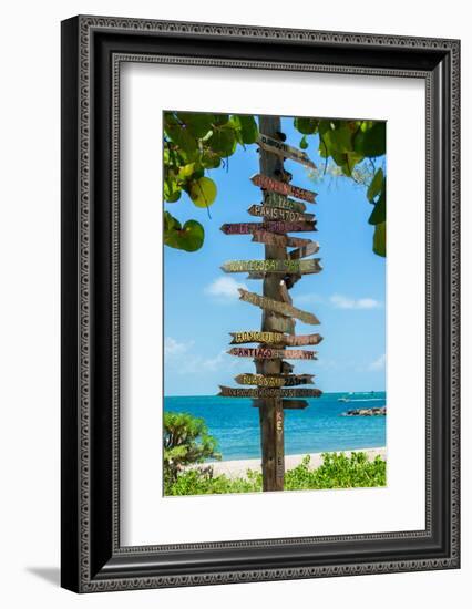 Destination Signs - Key West - Florida-Philippe Hugonnard-Framed Photographic Print