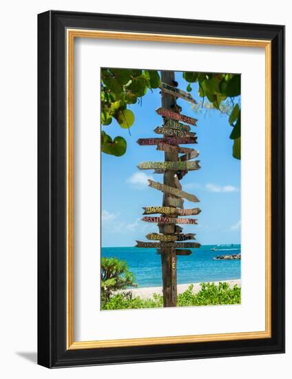 Destination Signs - Key West - Florida-Philippe Hugonnard-Framed Photographic Print