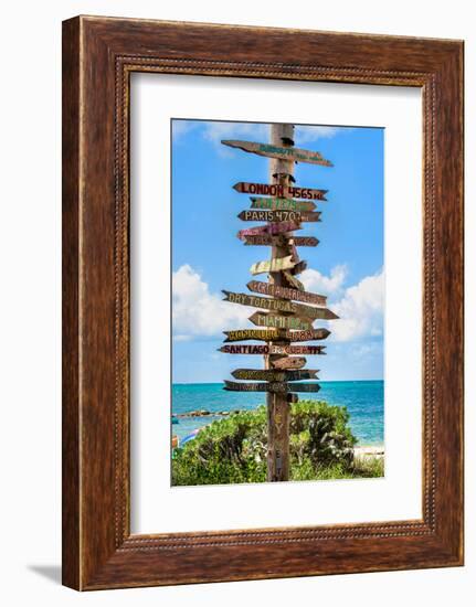 Destination Signs - Key West - Florida-Philippe Hugonnard-Framed Photographic Print