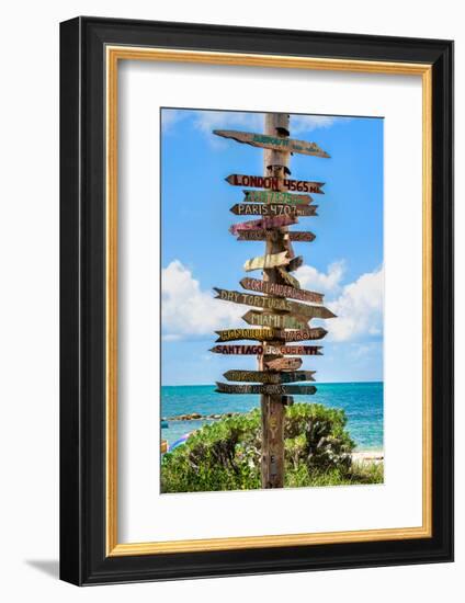 Destination Signs - Key West - Florida-Philippe Hugonnard-Framed Photographic Print